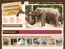 Tablet Screenshot of dierentuinamersfoort.com